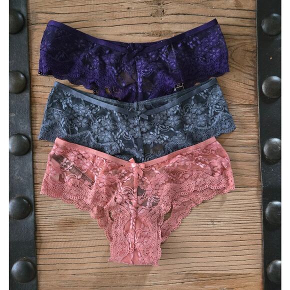 Victoria's Secret Very Sexy Cheeky Hipster Panty Bundle sz xSmall New - Picture 1 of 5
